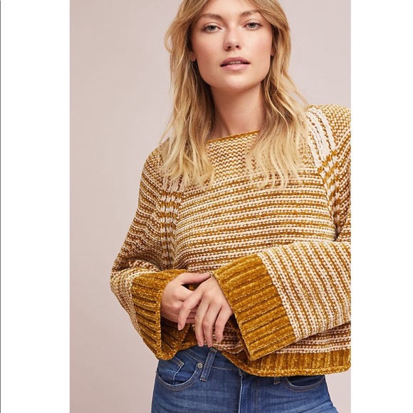Anthropologie Sweaters - Anthro Moth Oversized Chenille Sweater Size Large